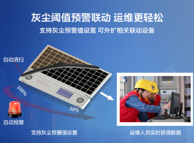 清洗时机不再靠猜：光伏灰尘监测仪精准量化污染比